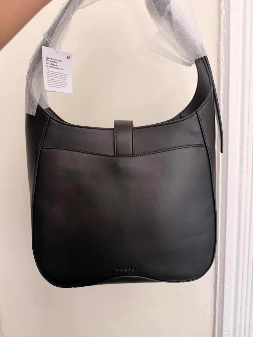 lululemon athletica Black Shoulder Bag with Gold Logo Accent - Picture 3 of 10